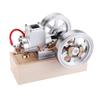 GENYUU Realistic Internal Combustion Engine Model Kit, Hit and Miss Engine Motor Model, Metal Horizontal Engine Kits Educational Toy Model for Adults with Hand Start Device view 1