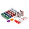 Maverick Texas Hold 'Em Poker Set with Aluminum Case, 300 11 Gram Casino Poker Chips, 2 Decks of Maverick Playing Cards, 5 Red Dice, and 3 Buttons Casino Game for Adults view 4