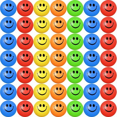 Vinsot 40 Pcs 2.5 Inch Assorted Color Smile Face Stress Balls Bulk Smile Stress Relief Balls Mini Funny Foam Face Toys for Teens Adults Carnival Easter Bag Fillers