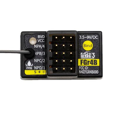 HTLNUZD Flysky FGr4B 4CH AFHDS 3 Receiver for RC Car Boat 2.4Ghz PWM/PPM/i-Bus/S.Bus/i-bus2 Output Compatible FS PL18 NB4 Lite NB4 Transmitter
