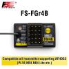 HTLNUZD Flysky FGr4B 4CH AFHDS 3 Receiver for RC Car Boat 2.4Ghz PWM/PPM/i-Bus/S.Bus/i-bus2 Output Compatible FS PL18 NB4 Lite NB4 Transmitter view 2