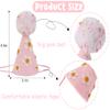 LINLULU Pink Birthday Hat with White Daisy Felt Cloth, Perfect Groovy Party Decorations, Kids Photoshoot Prop, Ages 1-99, Pink view 2