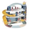 Smoby 7600140203 - Little Smoby Large Parking Garage - Parking Garage from Little Smoby with Lift, Car Wash and Ramp, 2 Vehicles and 4 Tracks Included, from 18 Months, Made in France view 1