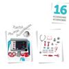 Smoby - Electronic Doctor Trolley - Doctor's Trolley with 2 Wheels, Electronic Functions and Sound, Many Accessories, for Children from 3 Years view 2