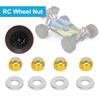 Pilipane Remote Control Car Wheel Hex Lock Nut, Aluminum Alloy Wheel Nut with 4 pac Gasket, Fit for wltoys 1/14 144001 RC Car Upgrade(Yellow A949-49Y) view 2