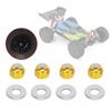 Pilipane Remote Control Car Wheel Hex Lock Nut, Aluminum Alloy Wheel Nut with 4 pac Gasket, Fit for wltoys 1/14 144001 RC Car Upgrade(Yellow A949-49Y) view 4