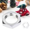 Aluminum Alloy M12 Wheel Nuts 17mm Spanner RC Car Toy Accessory for 1/8 RC Car Models Accessory (Blue,RC Car Wheel Nuts,Silver)(silver), RC Car Wheel Nuts, Aluminum Alloy M12 Wheel Nuts 1Wheel N view 3
