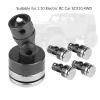 4pcs Aluminum Body Post Mount,Body Post Mount,Magnetic Invisible Body Post Mount,for for SCX10 4WD 1:10 RC Car (Black), Body Post Mount,4pcs Aluminum Body Post Mount,MagnBody Post Mount Invis view 4