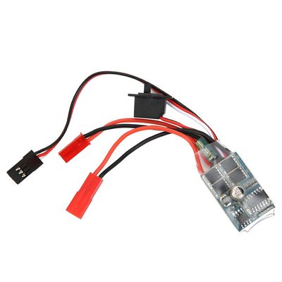 30A 4 8V ESC Two Way RC Brushed Motor Speed Controller for 1/16 1/18 1/24 Car Boat (with Brake), RC Brushed ESC, RC Brushed ESC, 30A 4 8V ESC Two Way RC Brushed Mo30A ESC Brush Speed Controller E
