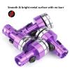 4pcs Aluminum Body Post Mount,Body Post Mount,Magnetic Invisible Body Post Mount,for for SCX10 4WD 1:10 RC Car (Purple), Body Post Mount,4pcs Aluminum Body Post Mount,MagnBody Post Mount Invi view 2