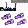 4pcs Aluminum Body Post Mount,Body Post Mount,Magnetic Invisible Body Post Mount,for for SCX10 4WD 1:10 RC Car (Purple), Body Post Mount,4pcs Aluminum Body Post Mount,MagnBody Post Mount Invi view 3