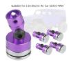 4pcs Aluminum Body Post Mount,Body Post Mount,Magnetic Invisible Body Post Mount,for for SCX10 4WD 1:10 RC Car (Purple), Body Post Mount,4pcs Aluminum Body Post Mount,MagnBody Post Mount Invi view 4