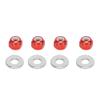 Pilipane Remote Control Car Wheel Hex Lock Nut, Aluminum Alloy Wheel Nut with 4 pac Gasket, Fit for wltoys 1/14 144001 RC Car Upgrade(Red A949-49R) view 1