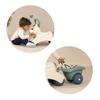 Smoby Toys Little Smoby Baby Ride-On Pony Ride-On Vehicle from 1 Year Old Baby Walker with Small Trailer view 3