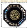 Soar Forge Dice Tray for DND and RPG - Beautiful Gold Valknut and Dragon 9 Inch Rolling Tray Compatible with Dungeons and Dragons and Tabletop RPGs - Box Storage to Protect Dice view 4