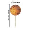 Gyufise 36 Pack Basketball Cupcake Toppers Star Sports Ball Cupcake Picks Baby Shower Basketball Sports Players Theme Birthday Party Cake Decorations Supplies view 2
