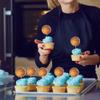 Gyufise 36 Pack Basketball Cupcake Toppers Star Sports Ball Cupcake Picks Baby Shower Basketball Sports Players Theme Birthday Party Cake Decorations Supplies view 4