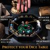 Soar Forge Dice Tray for DND and RPG - Beautiful Green Valknut and Dragon 9 Inch Rolling Tray Compatible with Dungeons and Dragons and Tabletop RPGs - Box Storage to Protect Dice view 3