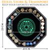 Soar Forge Dice Tray for DND and RPG - Beautiful Green Valknut and Dragon 9 Inch Rolling Tray Compatible with Dungeons and Dragons and Tabletop RPGs - Box Storage to Protect Dice view 4