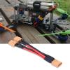 XT60 Parallel Battery Connector,XT60 Parallel Cable,XT60 Female Male Cable,14AWG Cable Extension Y Splitter,for RC Lipo 1 Female to 2 Male (1 male and 2 female), XT60 Parallel Cable,XT60 Parallel view 2