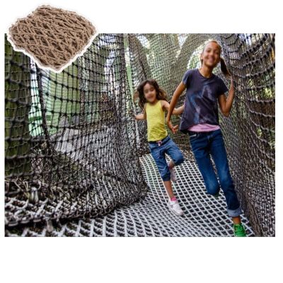 Rope Netting Playground Climbing Net Safety Nets Cargo Rope Ladder Truck Trailer Heavy Duty Rope Hemp Netting Child Treehouse Swingset Fence Net Decor Mesh Outdoor Rock (Size : 1 * 2m(3 * 7ft))