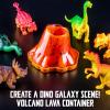 Original Stationery Dinosaur Galaxy Slime Kit for Boys Ages 7-12, DIY Glow-in-The-Dark Slime Set with Glitter & Dinosaur Toys, Fun Space-Themed Craft Activity, Easter for Kids view 4