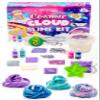 GirlZone Cosmic Cloud Slime Kit, Premade Galaxy Slime Kit for Girls Ages 10-12 with Glitter & Inks view 1