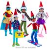 The Elf on The Shelf Magi-Freez Complete Set: Polar Power Hero, Swish & Sleigh Snowboarder, Pop Star, Holly Jolly Ollie Skateboarder, and Retro Rad 80s Gear (Scout Elf not Included) view 2