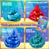 Original Stationery Mermaid Slime Kit for Girls Ages 712, DIY Glow-in-The-Dark Slime Set with Shimmer, Foam Beads & Glitter Add-Ins, Fun Creative Craft Activity, Easter for Kids view 2