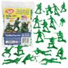 TimMee Plastic Army Men - Green 48pc Toy Soldier Figures - Made in USA view 1