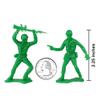 TimMee Plastic Army Men - Green 48pc Toy Soldier Figures - Made in USA view 2
