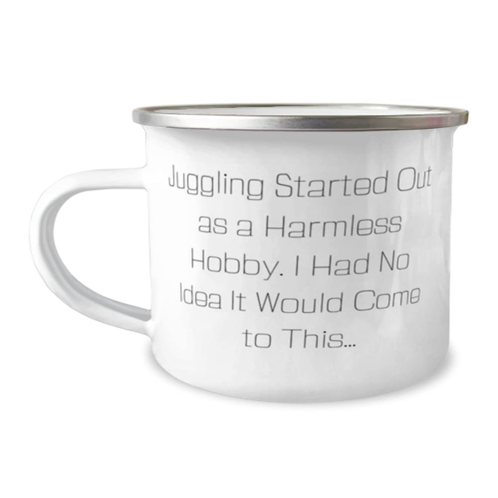Best Juggling , Juggling Started Out as a Harmless Hobby. I Had No Idea It Would Come to This, Juggling 12oz Camper Mug From