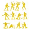 TimMee Plastic Army Men - Yellow 48pc Toy Soldier Figures - Made in USA view 3