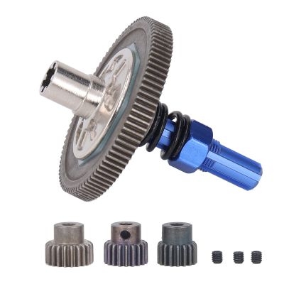 RC Car Gear Set, 91T Big Gear with 17T, 19T, 21T Pinion, Compatible for Arrma Senton 1/10, for Granite, for Big Rock, for Vorteks, for Typhon, etc(Dark Blue)