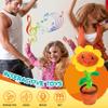 Easfan Singing Dancing Sunflower Talking Toy Electric Musical Plush Repeat What You Say Funny Speaking Interactive Toy Birthday for Kids, 14" view 3