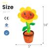 Easfan Singing Dancing Sunflower Talking Toy Electric Musical Plush Repeat What You Say Funny Speaking Interactive Toy Birthday for Kids, 14" view 4