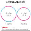 Liberry 2 Packs Kids Exercise Hoop, Detachable & Size Adjustable Toy Hoop, Professional Hoola Rings, Sport Gift in Blue, Pink view 2