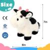 Cuteoy Walking Black Cow Stuffed Animal Speaking Moo Plush Cattle Electric Interactive Animated Plushies Toy for Girls Boys Birthday view 4