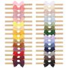 doboi 30PCS Baby Girls Headbands Hair Bows Nylon Grosgrain Ribbon Hairbands Solid Color Handmade Hair Accessories for Newborn Infant Toddlers Little Girl and Kids view 1