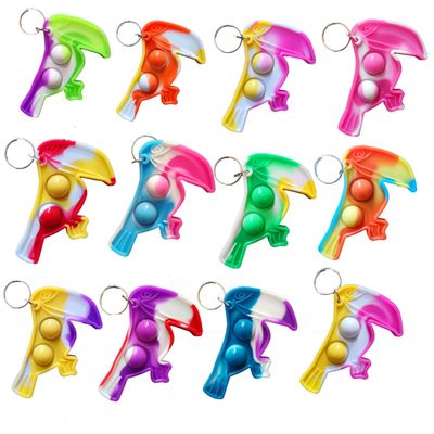PSDFH 20 packs Parrots Funny Summer Present Unique Mini Item Assorted fidgets Toys for Kids Children Classroom Students Gifts from Teacher,Birthday Party Bubble Favors