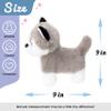 Hopearl Walking Husky Interactive Electronic Pet Musical Dog Toy Remote Control Leash Animated Puppy Singing Barking Wagging Tail Touch Recognition Gifts for Toddlers Birthday, Gray, 9'' view 2