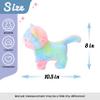 Hopearl Walking Cat Interactive Electronic Pet Singing Kitty Toy Remote Control Leash Animated Musical Kitten Miaow Wagging Tail Touch Recognition Gifts for Toddlers Birthday, Rainbow, 10.5'' view 2