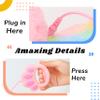 Hopearl Walking Cat Interactive Electronic Pet Singing Kitty Toy Remote Control Leash Animated Musical Kitten Miaow Wagging Tail Touch Recognition Gifts for Toddlers Birthday, Rainbow, 10.5'' view 4