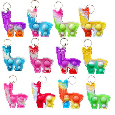 20 Packs Llamas Funny Summer Present Unique Mini Item Assorted fidgets Toys for Kids Children Classroom Students Gifts from Teacher,Alpaca Birthday Party Bubble Favors