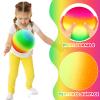 Vinsot 12 Pack 8.5 Inch Playground Balls Kickball Bulk, Bouncy Balls for Kids Inflatable Bouncing Handball with Hand Pump for Indoor Outdoor Games(Rainbow,8.5 Inch) view 2