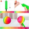 Vinsot 12 Pack 8.5 Inch Playground Balls Kickball Bulk, Bouncy Balls for Kids Inflatable Bouncing Handball with Hand Pump for Indoor Outdoor Games(Rainbow,8.5 Inch) view 4