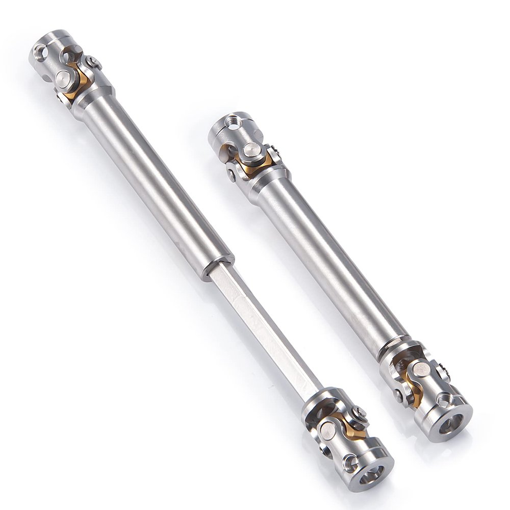 RC-Hub 1Pcs RC Driveshafts Metal Drive Shaft 45-50/47-57/55-67/60-80mm for 1:14 Tamiya Trailer Tractor Truck RC Crawler Car (75-100mm)