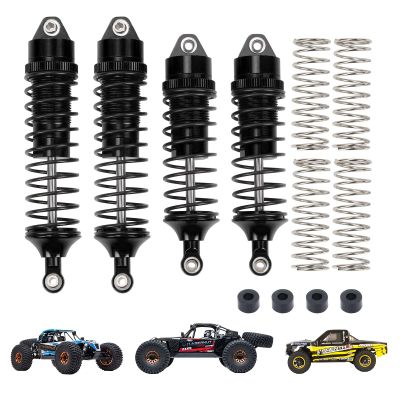 RCAWD Shock Absorber Damper for LOSI 1/10 Lasernut U4, Tenacity DB Pro, TENACITY TT Pro 4WD SCT Upgrades, RC Shocks Front Rear 90mm 100mm, Parts for #LOS233011, LOS03028, LOS03027, LOS03019 Black
