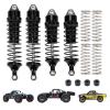 RCAWD Shock Absorber Damper for LOSI 1/10 Lasernut U4, Tenacity DB Pro, TENACITY TT Pro 4WD SCT Upgrades, RC Shocks Front Rear 90mm 100mm, Parts for #LOS233011, LOS03028, LOS03027, LOS03019 Black view 1