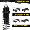 RCAWD Shock Absorber Damper for LOSI 1/10 Lasernut U4, Tenacity DB Pro, TENACITY TT Pro 4WD SCT Upgrades, RC Shocks Front Rear 90mm 100mm, Parts for #LOS233011, LOS03028, LOS03027, LOS03019 Black view 2